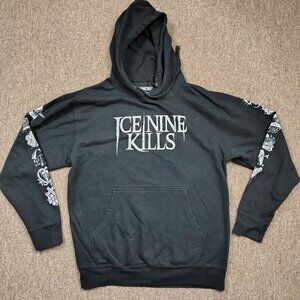 ICE NINE KILLS Hoodie Sweatshirt Men M Black Welcome to Horrorwood Graphic